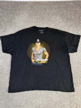 Tim Mcgraw Shirt Mens 3XL Black Tour 2022 Graphic Crew Neck Tagless Concert